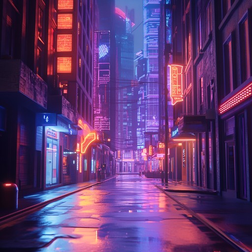 An elegantly crafted instrumental piece characterized by rich synth textures and rhythmic beats. The track evokes the sophisticated charm of a bustling city under the cover of night, creating a vivid sonic landscape.