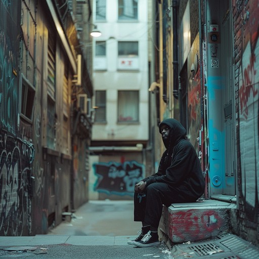 A moody, atmospheric composition merges grime influences with the pulsating rhythms of garage music, encapsulating the essence of urban streets at dusk. Sparse, haunting melodies intertwine with aggressive basslines and high-tempo beats, creating a soundscape that's both reflective and energizing, suitable for moments of introspection or high-energy activities.