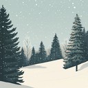 instrumental song evoking serene holiday mood and peaceful winter feelings.