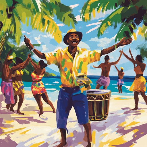 An uplifting and energetic instrumental calypso song that captures the joyful spirit of caribbean island life. Featuring lively steel drums, rhythmic percussion, and melodic marimbas, it evokes images of sun drenched beaches, vibrant dances, and the carefree happiness of a tropical paradise.