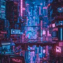 chaotic synths creating a dystopian cyberpunk atmosphere