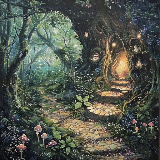 A whimsical and dreamy instrumental piece that transports the listener into an enchanted forest filled with wonder and mystery. The music evokes images of shimmering lights, dancing fairies, and the gentle rustling of leaves in the wind.