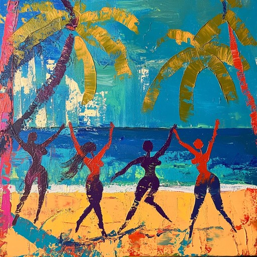 A lively instrumental calypso piece with joyful rhythms and vibrant melodies, evoking the energetic atmosphere of a summer celebration on a tropical island, designed to make listeners feel like dancing and enjoying the sunshine