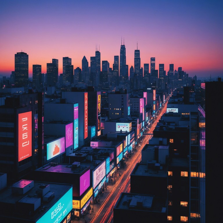 Imagine a futuristic cityscape as the sun sets, each beat of this song reflecting the neon lights and the rapid speed of lights streaking past. Deep bass lines and sharp, snappy percussive synths create a vivid sense of movement and excitement.