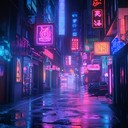 high energy track with neon synths and powerful beats.