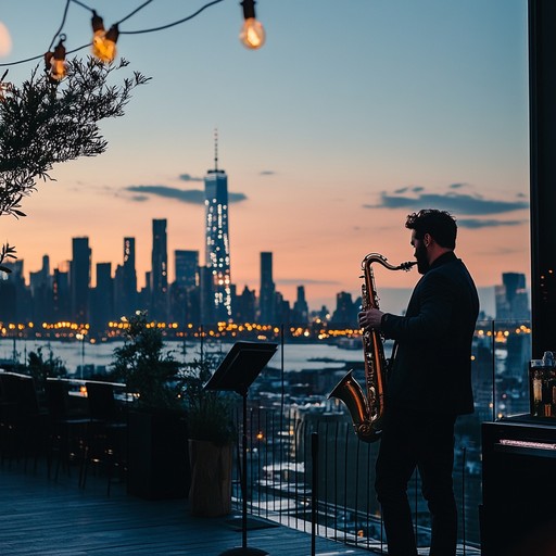 A modern take on jazz house infused with urban energy. A leading saxophone melody over driving house beats creates an engaging and sophisticated sound, perfect for high end parties and nighttime city atmospheres.