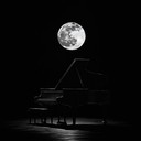 a minimalistic instrumental piece evoking drama under moonlit shadows.