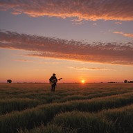 soft melody evoking open fields, sunsets