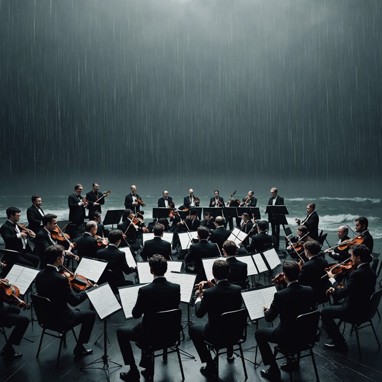 This composition transports the listener into the heart of a fierce storm, utilizing the full range of the orchestra to echo the chaotic environment of nature’s wrath.