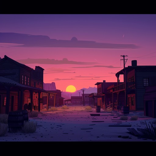 Imagine an abandoned frontier town, a chilling wind rustling through dusty streets. An unsettling tension hangs in the air, as if a ghostly duel is about to unfold. This instrumental conjures the unnerving essence of the wild west with haunting melodies and suspenseful progressions.