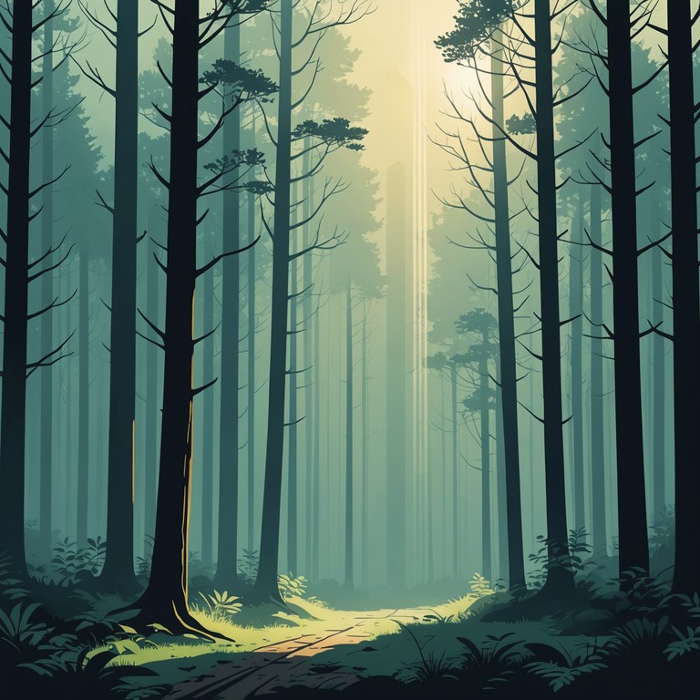 Imagine an acoustic guitar echoing through a misty forest, each note blending seamlessly with the natural surroundings. This alternative description brings the listener to a setting where the instrument and environment are one, enhancing the introspective and longing qualities of the original track.