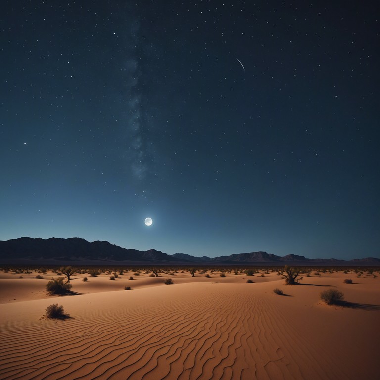 The piece evokes the tension and suspense of navigating through a mysterious, moonlit desert landscape, where every shadow could disguise danger. Traditional middle eastern instruments create a thick atmosphere of suspense and anticipation.