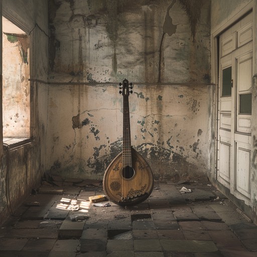 A somber and gritty hindustani instrumental portraying the desolation of an empty marketplace. The use of traditional instruments underscores the emotional weight of lost vitality. Complemented by complex rhythmic structures, the piece immerses listeners in a melancholic yet richly textured atmosphere.