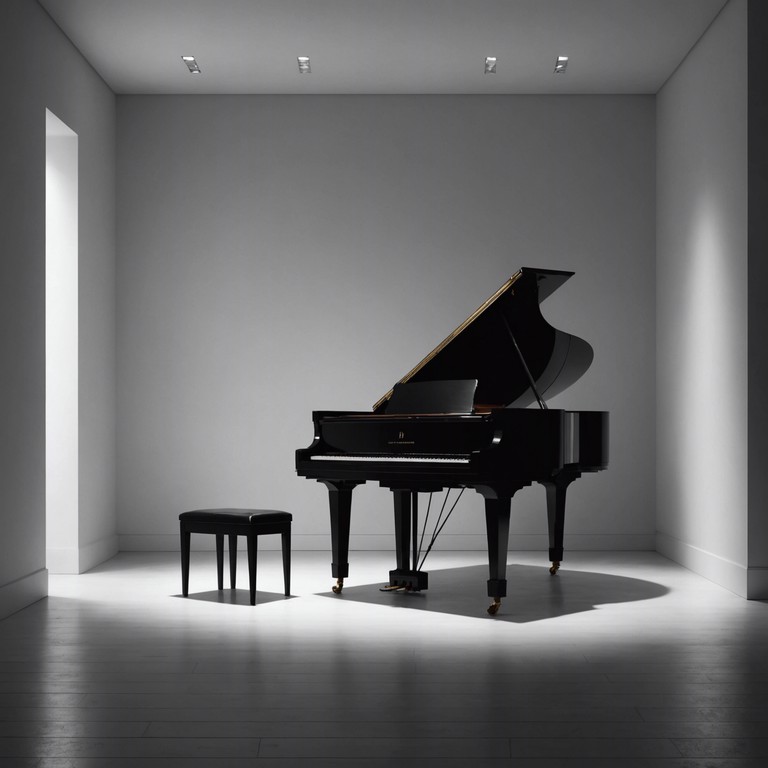 A subtle, intoxicating sound piece that weaves sparse melodic structures with deep, velvety textures, providing an ambient yet evocative backdrop suitable for reflective evenings or intimate gatherings. The composition relies on the minimalist use of piano, highlighting its warm, resonant tones to create an inviting, sultry atmosphere.