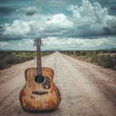 lonely guitar echoes in desolate american landscape