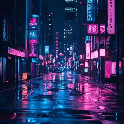 This track blends sultry beats with shimmering neon textures, engulfing listeners in an intimate futuristic soundscape. Velvet synths and deep bass lines create an inviting, seductive atmosphere perfect for a late night rendezvous.