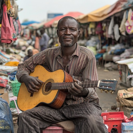 This track seamlessly blends the smooth improvisation of jazz guitar with the rhythmic complexity of african drumming, creating an energetic and inviting soundscape perfect for lively gatherings or thoughtful introspection.