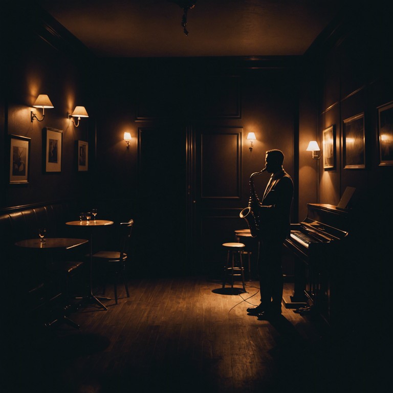 This track blends traditional swing elements with a modern, edgy twist to create a dynamic and engaging listening experience. Expect sharp, punchy rhythms and a playful yet sinister atmosphere created by the intricate use of saxophone that leads the melody. This piece is perfect for conveying the excitement and unpredictability of a late night jazz club filled with intrigue and dancing shadows.