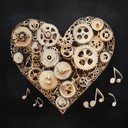 romantic instrumental merging clockwork rhythms with passionate violin strains