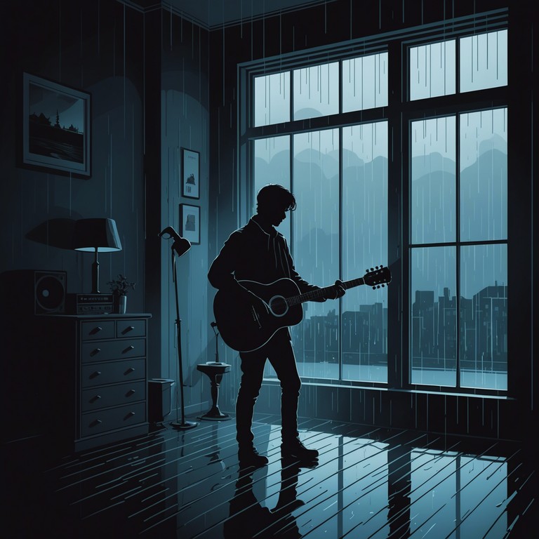 An immersive soft rock track with a brooding atmosphere, featuring deep, contemplative bass lines and moody guitar riffs that evoke a sense of introspection and subdued intensity. Perfect for late night listening or moments of solitary reflection.