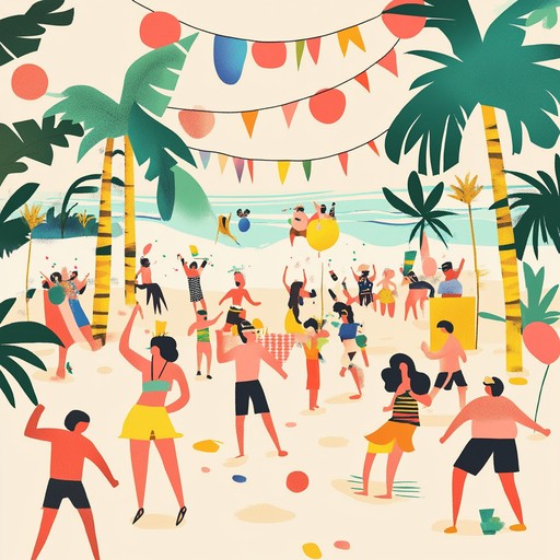 Dive into a lighthearted edm track with bouncy synths and whimsical sound effects, perfect for sunny beachside gatherings and festivals. Energetic and cheerful, this melody evokes carefree summer vibes.