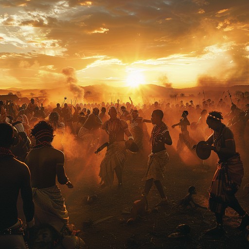 Immerse yourself in a world of ancient tribal rhythms, where mesmerizing beats and pulsating percussion come together to evoke a powerful sense of celebration and unity. This track captures the raw, primal energy of tribal rituals, transporting listeners to a time when music was a deeply communal and ecstatic experience.