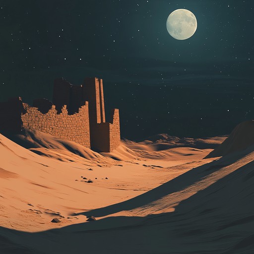 Experience the allure of the desert under a moonlit sky with this mysterious instrumental track. Ethnic percussions, haunting flutes, and enigmatic drones create an immersive soundscape that transports you to ancient sands. Perfect for moments of introspection and curiosity, this piece blends traditional ethnic instruments with modern sound design to evoke the mysteries hidden within the dunes.