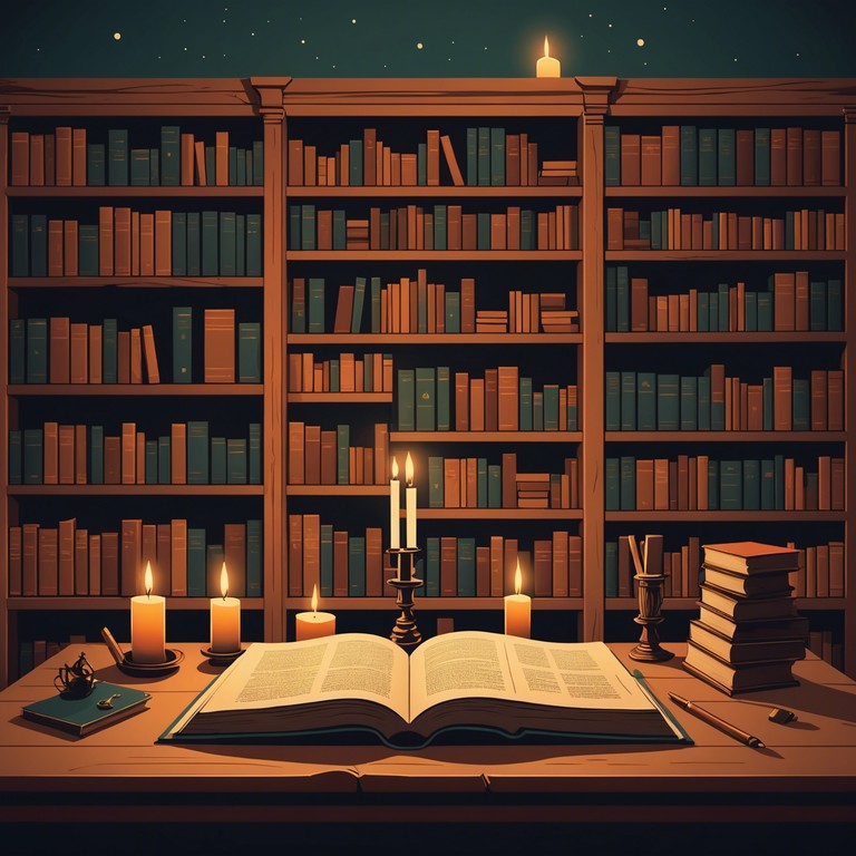 An ambient journey through abandoned libraries where ancient whispers breathe through hollow chambers. The echo of each note unfolds mysteries long forgotten, enhancing the enigma low light ambiance. The musical narrative navigates the vast corridors of lost knowledge, creating an eerie yet contemplative auditory experience.