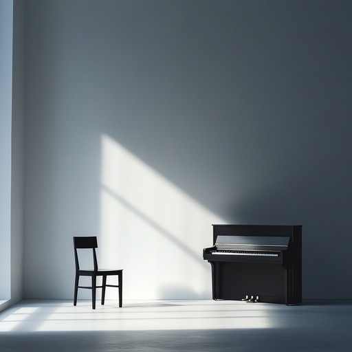 Echoes in silent spaces delves deeper into the nuanced exploration of minimalism and solitude through the sound of an electric piano. The composition stands as a poetic testimony to solitude, with each note echoing a sense of inner peace and contemplation, serving as a musical journey through quiet introspection.