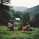 energetic bluegrass with lively banjo and spirited pace