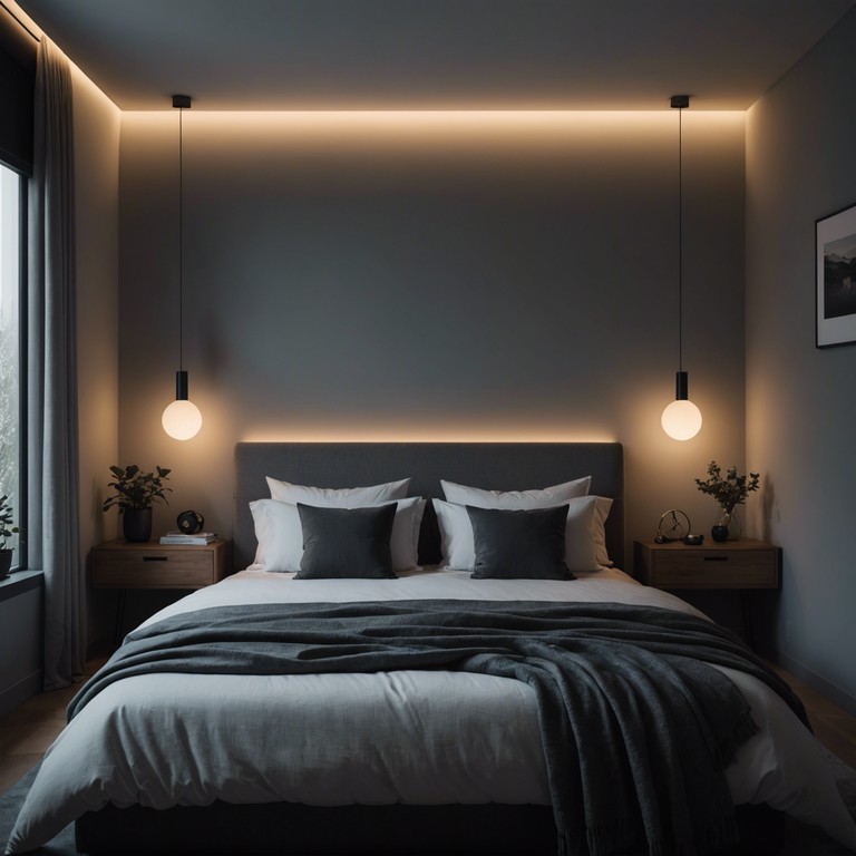 This track is designed to emit the mellow, soothing textures of electronic ambience associated with the cozy confines of a bedroom studio. Soft synth chords interplay with gentle rhythms to create a space of comfort and introspection, perfect for winding down.