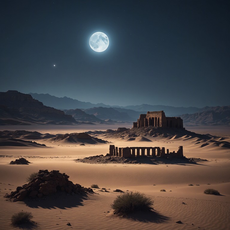 In an alternative telling, the music serves as a backdrop to an age old tale being recounted by a seasoned storytler among the dunes under a starry sky. The tones of the oud accompany tales of caravan travels and star navigation, echoing the vast, timeless spirit of the desert.