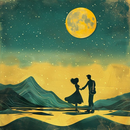 An enchanting blend of acoustic guitar melodies intertwined with rhythmic stomps, creating a serenade that captures moonlit romance. The gentle strumming and gradual crescendos invoke a warm dance under the stars, echoing heartfelt emotions.