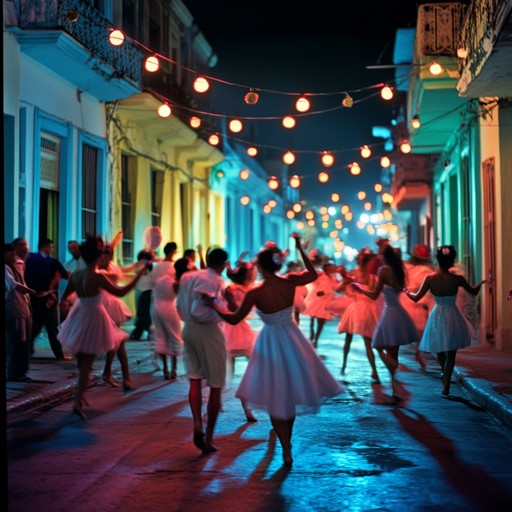 Evoke the energy of a bustling havana night with a fiery salsa beat, blending traditional cuban instruments with modern sounds to create an exhilarating dance experience.