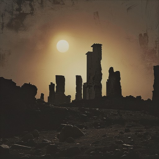 The piece paints an aural picture of the twilight of civilization, with distant echoes of ancient vocals and distorted, haunting notes echoing through crumbling ruins. The music draws you into an ancient and mystical atmosphere, leaving you pondering the shadows of a forgotten world.