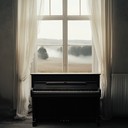 soft piano melody reflecting upon a tranquil, misty morning.