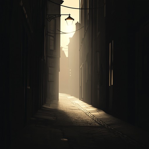 This instrumental track features the somber and enigmatic tones of a spanish guitar, weaving through the sensual rhythm of rumba. With its brooding ambiance, the music evokes images of moonlit streets and shadowy figures in the night. The haunting melodies create a tapestry of tension and intrigue, perfect for late night reflections or a touch of mystique to any scene.