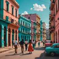 feel the vibrant, lively streets of cuba.