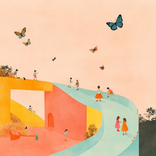 An enchanting instrumental nursery rhyme that captures the whimsical essence of butterflies in a garden. This playful and light hearted tune features soothing lilting melodies that keep young listeners engaged and delighted, creating a joyful, peaceful environment.