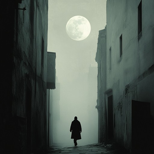 A soft and sinister instrumental featuring solo clarinet, evoking the eerie ambiance of empty city streets under the moonlight, where every shadow hides a secret and the silence is filled with mystery.