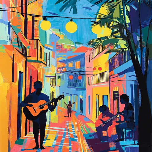 An uplifting instrumental bossa nova piece that embodies the spirited rhythms of brazil, featuring lively guitar melodies and percussion inspired by the vibrant life of rio's coastlines.