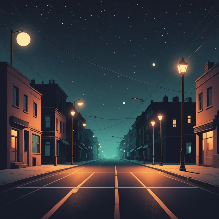 This track features prominent guitar melodies enhanced by subtle background rhythms, conjuring images of a serene, late night drive down a sleepy main street. The sophisticated arrangement marries classic blues rock with a hint of modern jazz influences, making it perfect for both reflective moments and intimate gatherings.