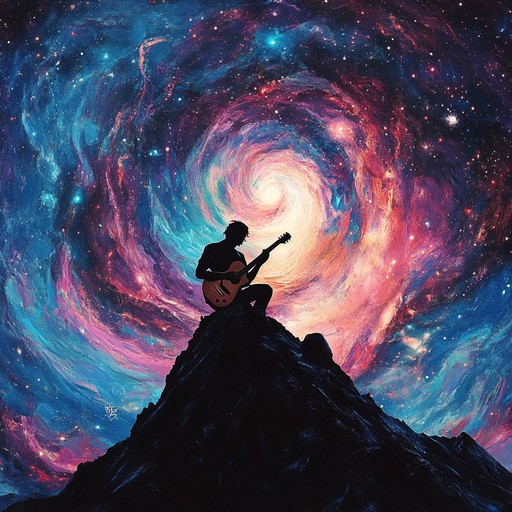 An instrumental fusion of funk and rock with ethereal overtones, featuring groovy rhythms and hypnotic guitar riffs that evoke the vastness of space and the mysteries of the cosmos.