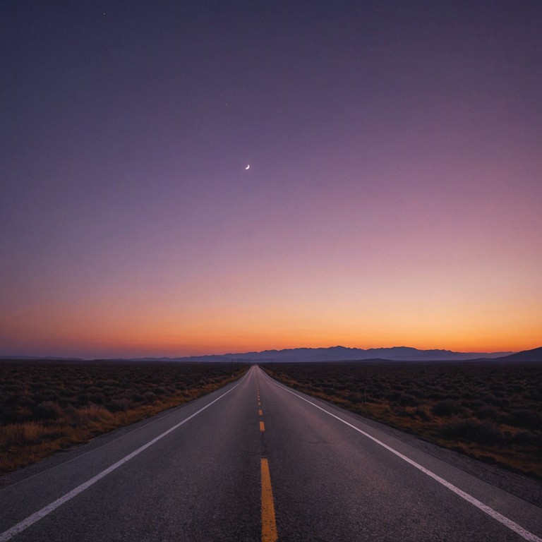 Imagine cruising down a long, winding desert highway as twilight deepens, with this track echoing the expansive feeling of an endless road. The bluesy guitar riffs soar over a powerful rock rhythm, creating a feeling of freedom and foreboding adventure.