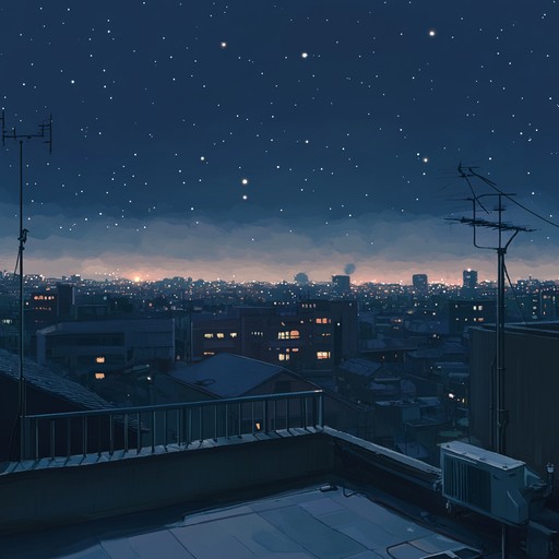 A soothing lofi instrumental featuring gentle rhythms and atmospheric sounds, evoking the calm found beneath the city's neon glow during tranquil nights.