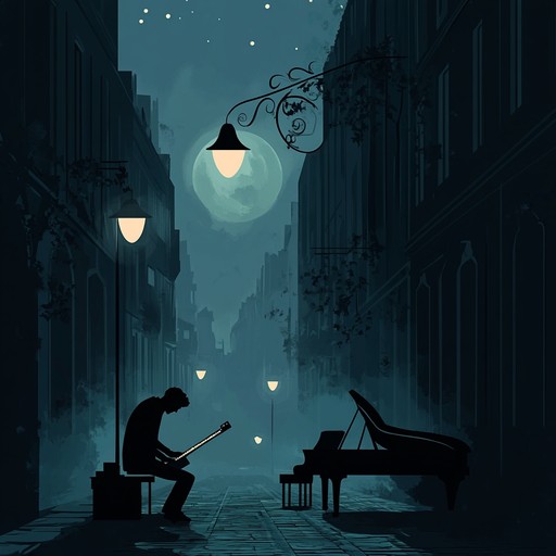 An instrumental track combining smooth jazz melodies with soulful rhythms, creating a relaxing atmosphere reminiscent of quiet city nights.