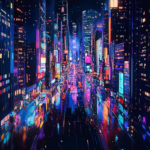 An electrifying dance track inspired by the vibrant cityscape at night, featuring pulsating beats, infectious melodies, and an uplifting atmosphere. The track builds up with layers of synths and driving rhythms, culminating in a euphoric climax that makes you want to dance all night.