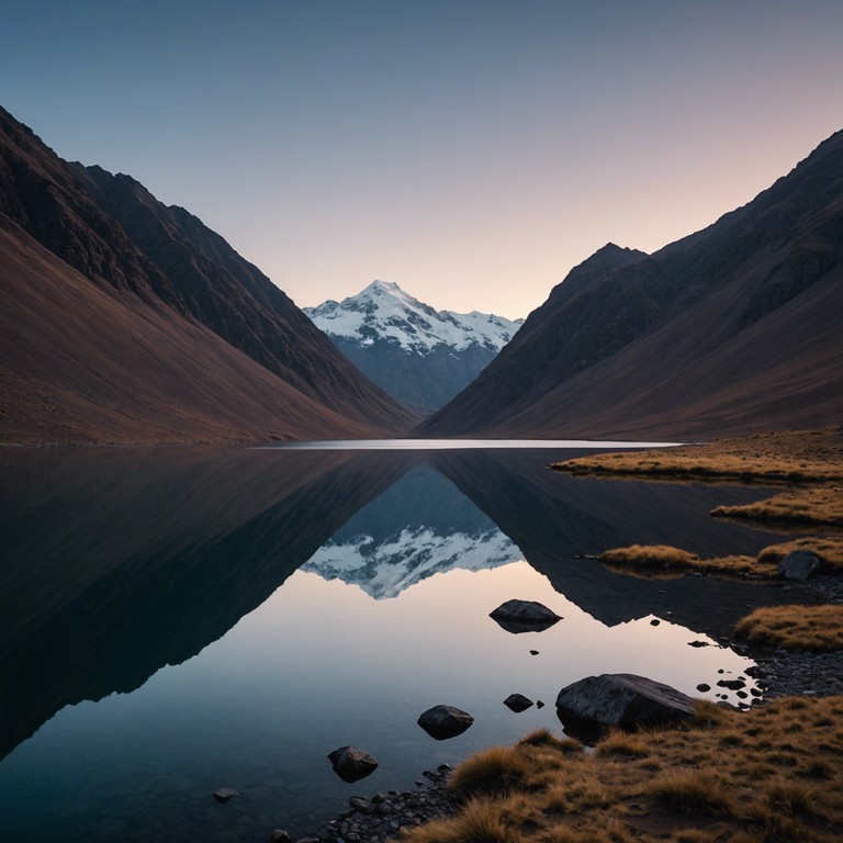 Echoes from the mountains is an instrumental cumbia piece that captures the serene beauty of the andean mountains through calming marimba melodies intertwined with soft rhythmic patterns, ideal for unwinding or meditative listening.