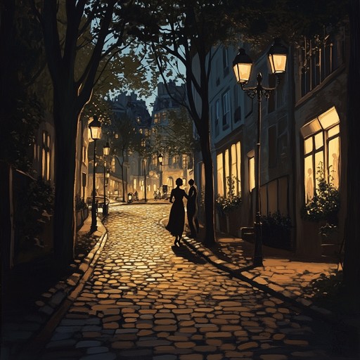 This serene instrumental tango features soft, flowing rhythms and delicate melodies that evoke the quiet beauty of an empty city street at dusk. The music gently sways with understated passion, inviting listeners into a tranquil dance of introspection and serenity.