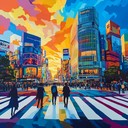 a vibrant j pop instrumental embodying tokyo's lively morning atmosphere.